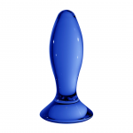 FOLLOWER Borosilicate Glass Anal Plug - Handcrafted, Clear, Compact Size