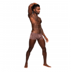 Male Power Inter-mingle Mini Short XL Mauve Technical Low Waist Design