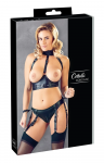 Cottelli Collection Bra Set XL - Adjustable Bondage-Inspired Lingerie, Black