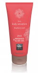 HOT Massage & Lubricant Gel 2in1 Strawberry 200ml - Moisturizing Formula