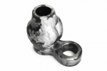 XR Brands Night Prowler Silicone Support Ring with Ball Stretcher, Gray