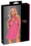 Cottelli Lingerie Babydoll Pink S/M - Lace & Powernet Set