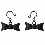 Sportsheets Sincerely Bow Tie Adjustable Nipple Jewelry, Black, 2 pcs