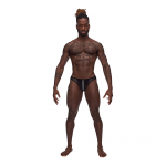 Male Power Landing Strip Bikini Brief XL Black Comfort Fit