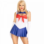 Leg Avenue Costume Sailor Multicolor Set M - Snap Bodysuit & Accessories