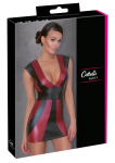 Cottelli PARTY Dress Red/Black M - Fitted Stretch Matte Look