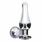 ToyJoy Diamond Bum Bijou Small Silver Plug with Decorative Jewel 9.2cm