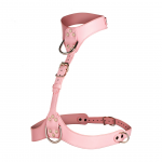 Vixen Vegan Leather Chest Harness Pink Adjustable Women&rsquo;s Model