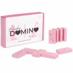 SecretPlay Wooden Domino Game - Couple&rsquo;s Board Activity, 28 Illustrated Tiles