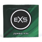 EXS Jumbo 12-Pack Wide Fit Latex Condoms 69mm Pre-Lubricated