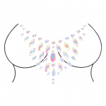 Rianne S Chest Bling Stickers Glow-in-the-Dark Body Accents