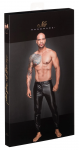 Noir Men Powerwetlook Treggings 2XL - Black, Drawstring Waist