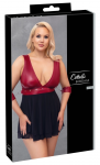 Cottelli Bondage Plus Babydoll XL Red Matte Look & Powernet Skirt
