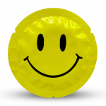 EXS Smiley Face Regular 12pcs - Vegan Latex Protection, 54mm Nominal Width