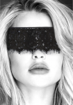 Ouch! Lace Eye Mask - Elegant Black Sensory Play Accessory