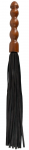 ZADO Leather Flogger Wood - Premium Leather Straps & Wooden Handle 60cm
