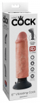 Pipedream King Cock 6" Flexible Vibrating Model with Suction Cup, Beige