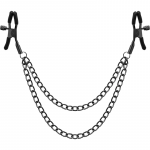 BEGME Red Edition Nipple Clips with Chain - Nickel-Free Stainless Steel