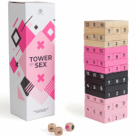 Secretplay Wooden Tower Game - 48-Piece Multi-Color Adult Challenge Set