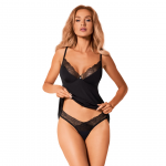 Obsessive Bella Rou Floral Embroidered Lingerie Set M/L - Adjustable Straps