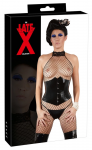 ZADO Latex Waist Cincher Black M - Shaping Corset with Lacing