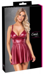 Cottelli PARTY Mini Dress Red Matte Look, Adjustable Straps, Size M