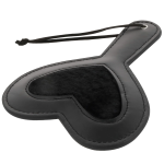 Darkness Black Velor Paddle with Studs 19x15cm - Premium Edition