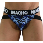 Macho MX28MA Jockstrap Military Blue S - Lycra Comfort & Support