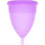 Stercup Menstrual Cup Violet S - FDA Silicone, Long-Lasting Comfort