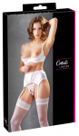 Cottelli Collection Shelf Bra Lingerie Set White 85C/L Satin & Lace