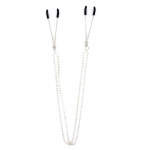 Sportsheets Sincerely Bling Adjustable Nipple Clips 50.8cm Black