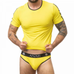 ANAIS MEN TOKIO T-Shirt XL Yellow - Modern Fit, Lightweight Modal Blend
