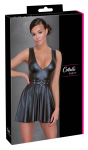 Cottelli PARTY Flared Dress L Black Matte Look Adjustable Belt