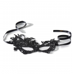 Dirty Little Secret Elegant Lace Eye Mask - Black, One Size