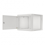 Lanberg 19" 9U 600x600 pilka rack spinta su metaliniais durimis