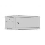 Lanberg Wall mounted installation cabinet 19" 4U 600X450 | WF01-6404-00S | Gray