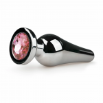 Rimba Aluminium Plug Crystal Clear - Tapered Design, Medium Size