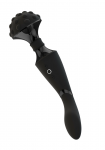 VIVE Shiatsu Bendable Massager Wand Black - Dual Motor, Flexible Head