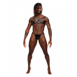 Male Power Libra Adjustable Imitation Leather Harness Black One Size