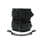Sportsheets Sincerely Lace Cuffs - Elegant Black Adjustable Model