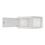 Lanberg 19" 12U 600x450 pilka rack spinta su metaliniais durimis