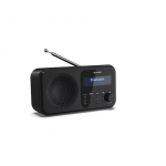 Sharp DR-P420(BK) Tokyo Portable Digital Radio, FM/DAB/DAB+, Bluetooth 5.0, USB or Battery Powered, Midnight Black | Sharp | Tok