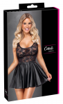 Cottelli Collection Dress M - Elegant Lace & Matte Black Mini Dress