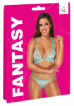 Cottelli Fantasy Lace Bra & Panties Set Mint S/M Adjustable Straps