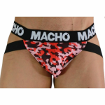 MACHO MX28MR Jockstrap Military Red S - Anatomical Lycra Support