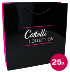Cottelli Collection Glossy Paper Carrier Bags 30x10x30 cm Pack of 25
