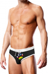 Prowler Swim Brief Black Oversized Paw M - Pride Edition Swimwear