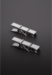 Ouch! Heavy Duty Stainless Steel Clothespin-Style Nipple Clamps Silver