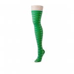 Kix'ies Par 4 Thigh-High Stockings Green Argyle Size A