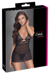 Cottelli Lingerie Babydoll Ring XL - Transparent Mesh & Lace, Adjustable